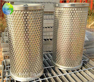 Stainless Steel CNC Punching Perforated Mesh Filter wire mesh strainer basket/cartridge 1